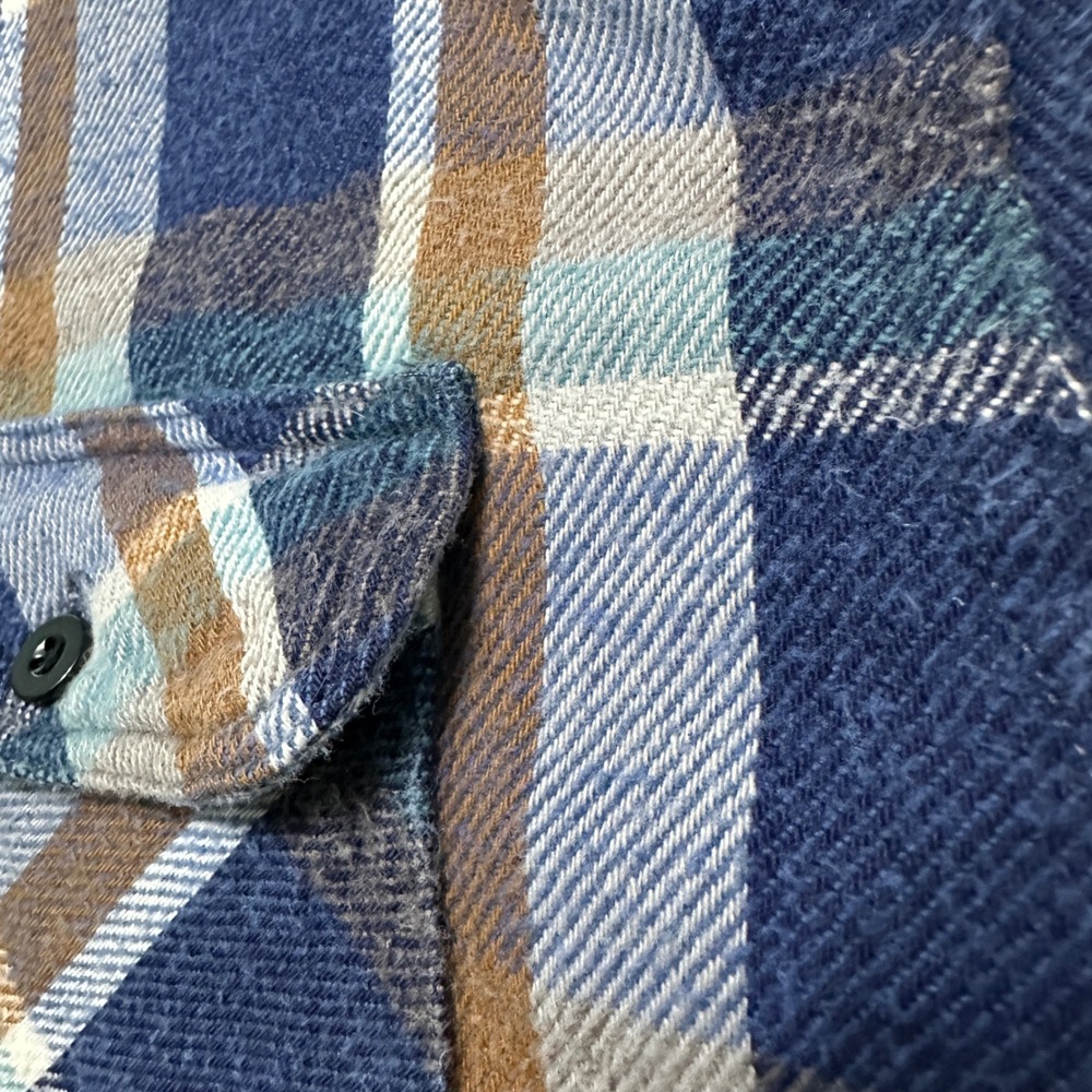 VTG 90s Prentiss Outdoors Plaid‎ Flannel Shirt Mens XL Heavy Cotton Made in USA - Picture 9 of 12